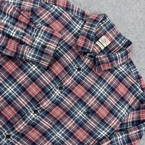 Faherty Super Brushed Flannel Men's XXL Yukon Berry Plaid Organic Soft Button Up